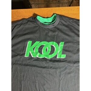 Vintage KOOL Cigarettes T Shirt Mens XL Black/Green Single Stitch Bluegrass Tees